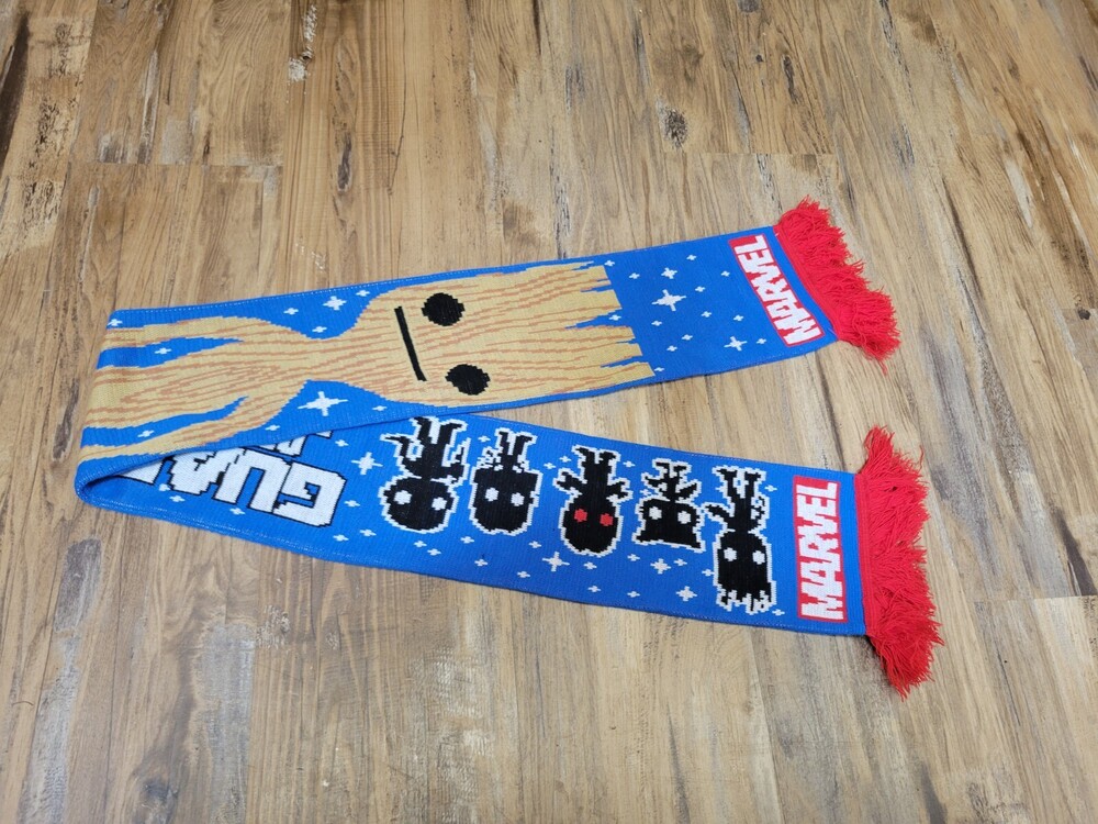 Marvel's Collector Corp Funko "Guardians of the Galaxy" Scarf Blue Red Fringed